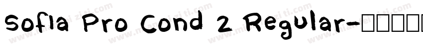 Sofia Pro Cond 2 Regular字体转换